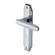 This is an image of a Heritage Brass - Door Handle Lever Lock Astoria Design Polished Chrome Finish, ast5900-pc that is available to order from T.H Wiggans Ironmongery in Kendal.