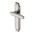 This is an image of a Heritage Brass - Door Handle Lever Lock Astoria Design Polished Nickel Finish, ast5900-pnf that is available to order from T.H Wiggans Ironmongery in Kendal.