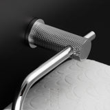 Alexander & Wilks - Brunel Diamond Knurled Toilet Roll Holder-Polished Chrome