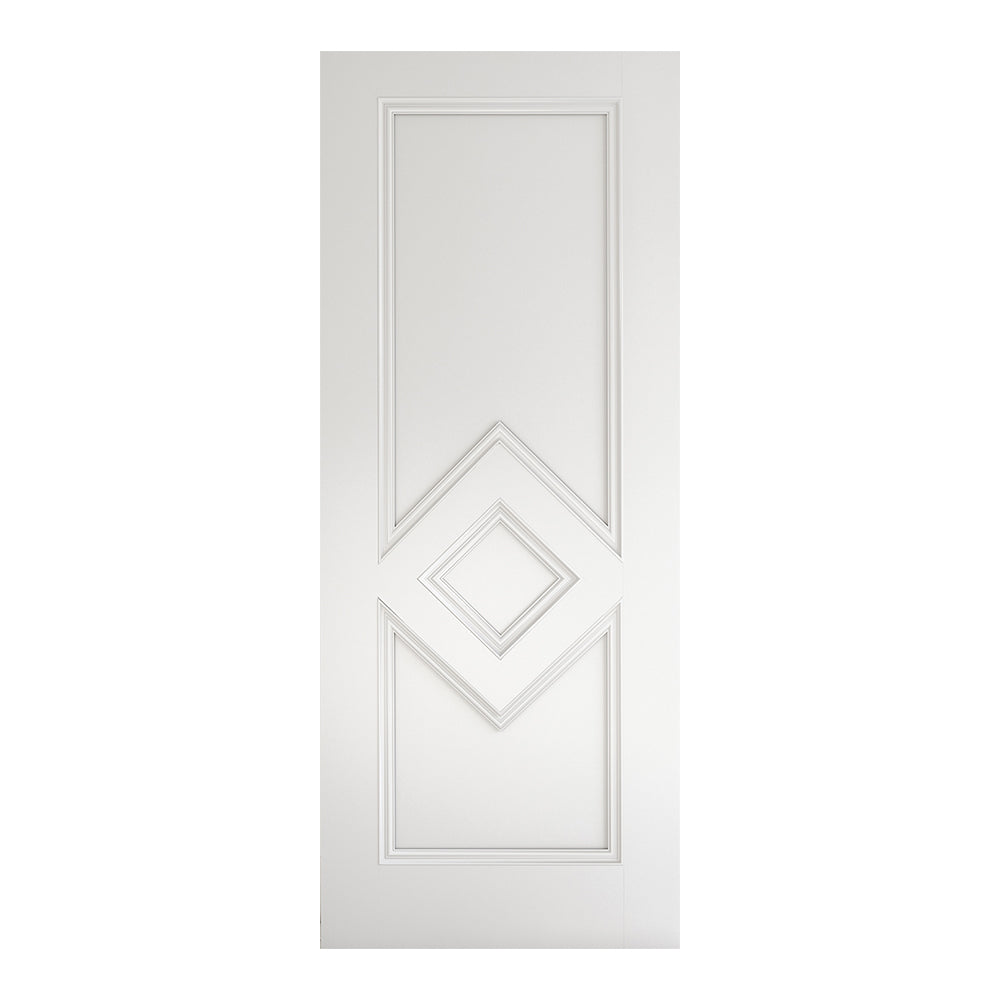 This is an image of Deanta Ascot White Primed Doors available to order from T.H. Wiggans Ironmongery in Kendal