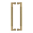 This is an image of a Heritage Brass - Door Pull Handle Bauhaus Design 330mm Satin Brass Finish, btb1312-330-sb that is available to order from T.H Wiggans Ironmongery in Kendal.