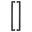 This is an image of a Heritage Brass - Door Pull Handle Bauhaus Design 483mm Matt Black Finish, btb1312-483-bkmt that is available to order from T.H Wiggans Ironmongery in Kendal.