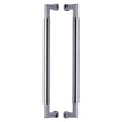 This is an image of a Heritage Brass - Door Pull Handle Bauhaus Design 483mm Polished Chrome Finish, btb1312-483-pc that is available to order from T.H Wiggans Ironmongery in Kendal.