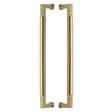 This is an image of a Heritage Brass - Door Pull Handle Bauhaus Design 483mm Satin Brass Finish, btb1312-483-sb that is available to order from T.H Wiggans Ironmongery in Kendal.