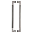 This is an image of a Heritage Brass - Door Pull Handle Bauhaus Design 483mm Satin Nickel Finish, btb1312-483-sn that is available to order from T.H Wiggans Ironmongery in Kendal.