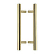 This is an image of a Heritage Brass - Back to Back Door Pull Handle Bar Design 305mm Polished Brass Finish, btb1361-305-pb that is available to order from T.H Wiggans Ironmongery in Kendal.