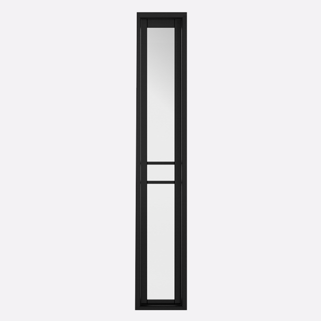 This is an image showing the LPD - Greenwich Sidelight Pre-finished Black Doors Available to order from T.H. Wiggans Ironmongery in Kendal