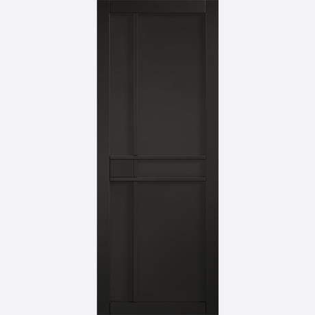 This is an image showing the LPD - Greenwich Pre-finished Black Doors Available to order from T.H. Wiggans Ironmongery in Kendal