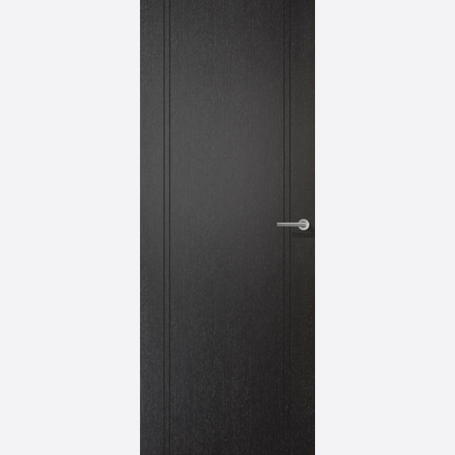 This is an image showing the LPD - Monaco Laminate Pre-finished Black Laminate Doors Available to order from T.H. Wiggans Ironmongery in Kendal