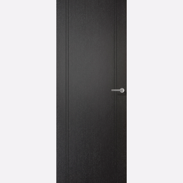 This is an image showing the LPD - Monaco Laminate Pre-finished Black Laminate Doors Available to order from T.H. Wiggans Ironmongery in Kendal