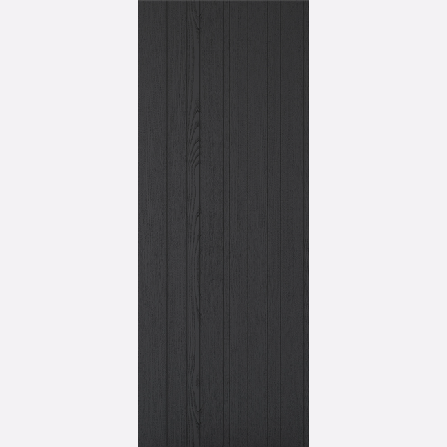 This is an image showing the LPD - Montreal Pre-finished Black Laminate Doors Available to order from T.H. Wiggans Ironmongery in Kendal