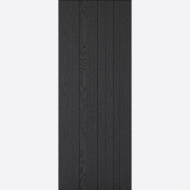 This is an image showing the LPD - Montreal Pre-finished Black Laminate Doors Available to order from T.H. Wiggans Ironmongery in Kendal