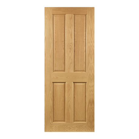 This is an image of Deanta Bury Prefinished Oak Doors available to order from T.H. Wiggans Ironmongery in Kendal