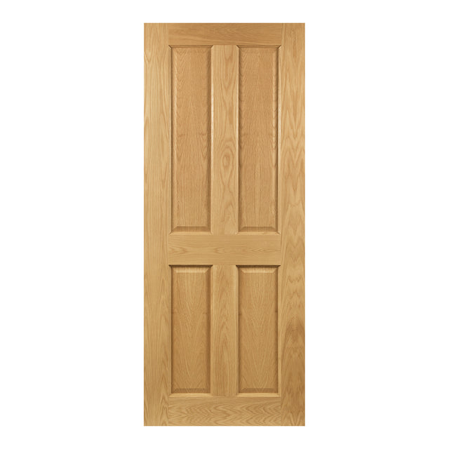 This is an image of Deanta Bury Prefinished Oak Doors available to order from T.H. Wiggans Ironmongery in Kendal