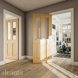 Deanta Bury Prefinished Oak Bevelled Glaze Doors