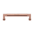 This is an image of a Heritage Brass - Cabinet Pull Bauhaus Design 160mm CTC Satin Rose Gold Finish, c0312-160-srg that is available to order from T.H Wiggans Ironmongery in Kendal.