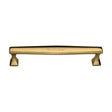 This is an image of a Heritage Brass - Cabinet Pull Deco Design 160mm CTC Polished Brass Finish, c0334-160-pb that is available to order from T.H Wiggans Ironmongery in Kendal.