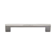 This is an image of a Heritage Brass - Cabinet Pull Metro Design 160mm CTC Polished Nickel Finish, c0337-160-pnf that is available to order from T.H Wiggans Ironmongery in Kendal.