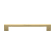 This is an image of a Heritage Brass - Cabinet Pull Metro Design 192mm CTC Satin Brass Finish, c0337-192-sb that is available to order from T.H Wiggans Ironmongery in Kendal.