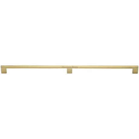 This is an image of a Heritage Brass - Cabinet Pull Metro Design 480mm CTC Matt Black Finish, c0337-480-bkmt that is available to order from T.H Wiggans Ironmongery in Kendal.