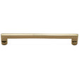This is an image of a Heritage Brass - Cabinet Pull Apollo Design 203mm CTC Polished Brass Finish, c0345-203-pb that is available to order from T.H Wiggans Ironmongery in Kendal.