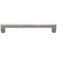 This is an image of a Heritage Brass - Cabinet Pull Apollo Design 203mm CTC Polished Nickel Finish, c0345-203-pnf that is available to order from T.H Wiggans Ironmongery in Kendal.