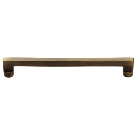 This is an image of a Heritage Brass - Cabinet Pull Apollo Design 256mm CTC Antique Finish, c0345-256-at that is available to order from T.H Wiggans Ironmongery in Kendal.