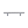This is an image of a Heritage Brass - Cabinet Pull T-Bar Design 101mm CTC Polished Chrome Finish, c0361-101-pc that is available to order from T.H Wiggans Ironmongery in Kendal.