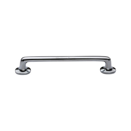 This is an image of a Heritage Brass - Heritage Cabinet Pull Traditional Design 152mm CTC Polished Chrome, c0376-152-pc that is available to order from T.H Wiggans Ironmongery in Kendal.