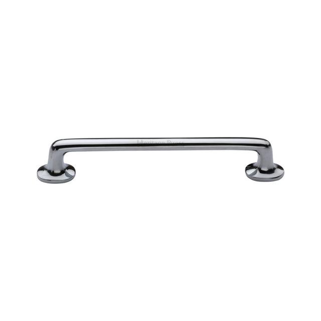 This is an image of a Heritage Brass - Heritage Cabinet Pull Traditional Design 152mm CTC Polished Chrome, c0376-152-pc that is available to order from T.H Wiggans Ironmongery in Kendal.
