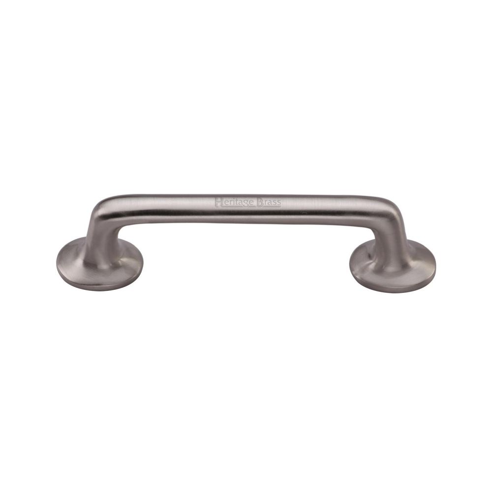 This is an image of a Heritage Brass - Heritage Cabinet Pull Traditional Design 152mm CTC Satin Nickel, c0376-152-sn that is available to order from T.H Wiggans Ironmongery in Kendal.