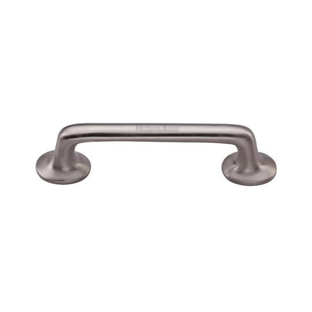 This is an image of a Heritage Brass - Heritage Cabinet Pull Traditional Design 152mm CTC Satin Nickel, c0376-152-sn that is available to order from T.H Wiggans Ironmongery in Kendal.