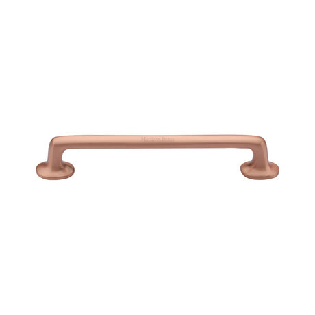 This is an image of a Heritage Brass - Heritage Cabinet Pull Traditional Design 152mm CTC Satin Rose Go, c0376-152-srg that is available to order from T.H Wiggans Ironmongery in Kendal.