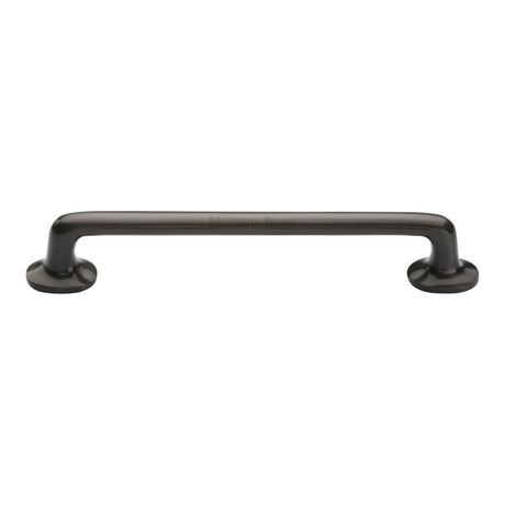 This is an image of a Heritage Brass - Cabinet Pull Traditional Design 203mm CTC Matt Bronze Finish, c0376-203-mb that is available to order from T.H Wiggans Ironmongery in Kendal.