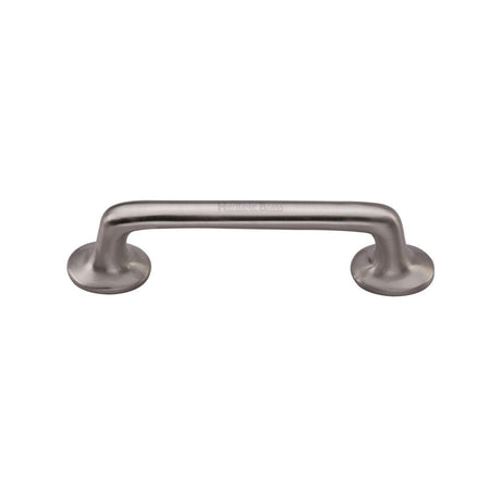 This is an image of a Heritage Brass - Cabinet Pull Traditional Design 96mm CTC Satin Nickel Finish, c0376-96-sn that is available to order from T.H Wiggans Ironmongery in Kendal.