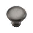 This is an image of a Heritage Brass - Cabinet Knob Victorian Round Design 32mm Matt Bronze Finish, c113-32-mb that is available to order from T.H Wiggans Ironmongery in Kendal.