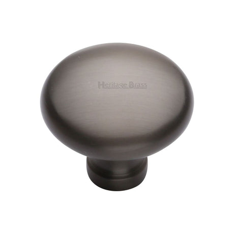 This is an image of a Heritage Brass - Cabinet Knob Victorian Round Design 38mm Matt Bronze Finish, c113-38-mb that is available to order from T.H Wiggans Ironmongery in Kendal.