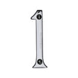This is an image of a Heritage Brass - Numeral 1 Face Fix 76mm (3") Polished Chrome Finish, c1560-1-pc that is available to order from T.H Wiggans Ironmongery in Kendal.
