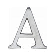 This is an image of a Heritage Brass - Alphabet A Pin Fix 51mm (2") Satin Chrome Finish, c1565-2-a-sc that is available to order from T.H Wiggans Ironmongery in Kendal.
