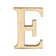 This is an image of a Heritage Brass - Alphabet E Pin Fix 51mm (2") Satin Brass Finish, c1565-2-e-sb that is available to order from T.H Wiggans Ironmongery in Kendal.