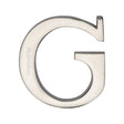 This is an image of a Heritage Brass - Alphabet G Pin Fix 51mm (2") Polished Nickel Finish, c1565-2-g-pnf that is available to order from T.H Wiggans Ironmongery in Kendal.