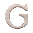 This is an image of a Heritage Brass - Alphabet G Pin Fix 51mm (2") Satin Nickel Finish, c1565-2-g-sn that is available to order from T.H Wiggans Ironmongery in Kendal.