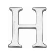 This is an image of a Heritage Brass - Alphabet H Pin Fix 51mm (2") Polished Chrome Finish, c1565-2-h-pc that is available to order from T.H Wiggans Ironmongery in Kendal.