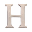 This is an image of a Heritage Brass - Alphabet H Pin Fix 51mm (2") Satin Nickel Finish, c1565-2-h-sn that is available to order from T.H Wiggans Ironmongery in Kendal.