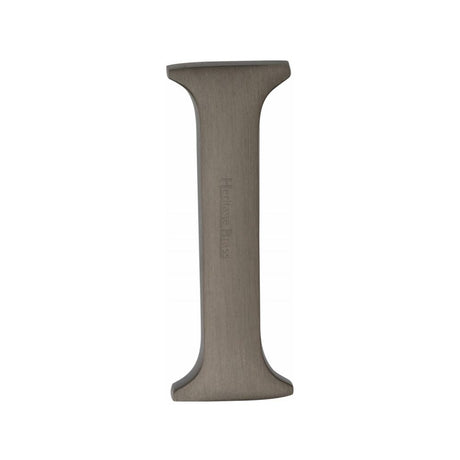 This is an image of a Heritage Brass - Alphabet I Pin Fix 51mm (2") Matt Bronze Finish, c1565-2-i-mb that is available to order from T.H Wiggans Ironmongery in Kendal.