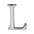 This is an image of a Heritage Brass - Alphabet L Pin Fix 51mm (2") Polished Chrome Finish, c1565-2-l-pc that is available to order from T.H Wiggans Ironmongery in Kendal.