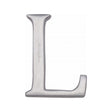 This is an image of a Heritage Brass - Alphabet L Pin Fix 51mm (2") Satin Chrome Finish, c1565-2-l-sc that is available to order from T.H Wiggans Ironmongery in Kendal.