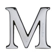 This is an image of a Heritage Brass - Alphabet M Pin Fix 51mm (2") Polished Chrome Finish, c1565-2-m-pc that is available to order from T.H Wiggans Ironmongery in Kendal.