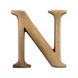 This is an image of a Heritage Brass - Alphabet N Pin Fix 51mm (2") Antique Brass Finish, c1565-2-n-at that is available to order from T.H Wiggans Ironmongery in Kendal.