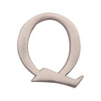 This is an image of a Heritage Brass - Alphabet Q Pin Fix 51mm (2") Satin Nickel Finish, c1565-2-q-sn that is available to order from T.H Wiggans Ironmongery in Kendal.